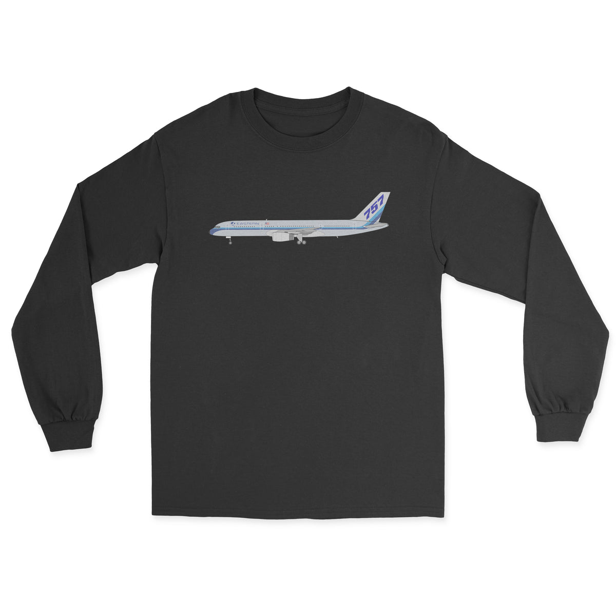 Eastern Airlines Boeing 757 Unisex Long Sleeve T-Shirt - Black