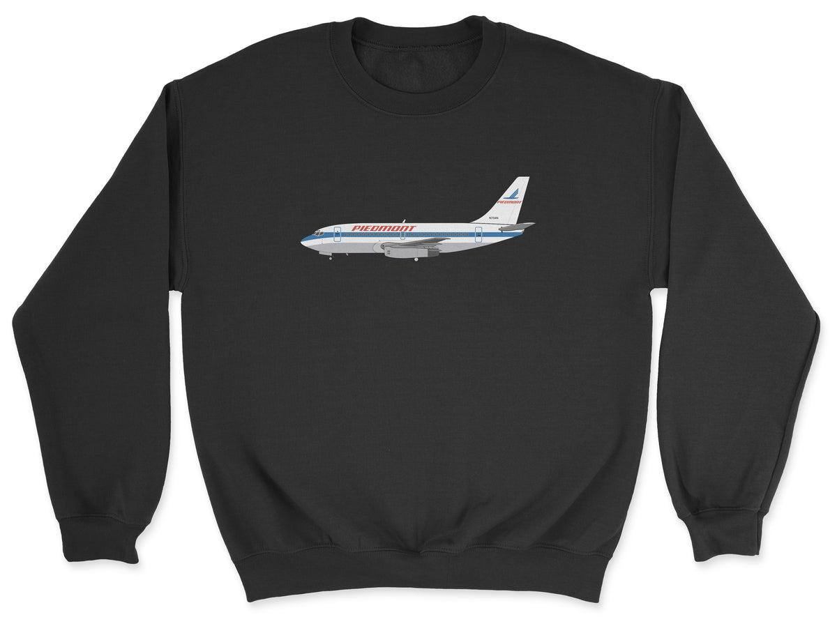 Piedmont Airlines Boeing 737 Unisex Sweatshirt - Black