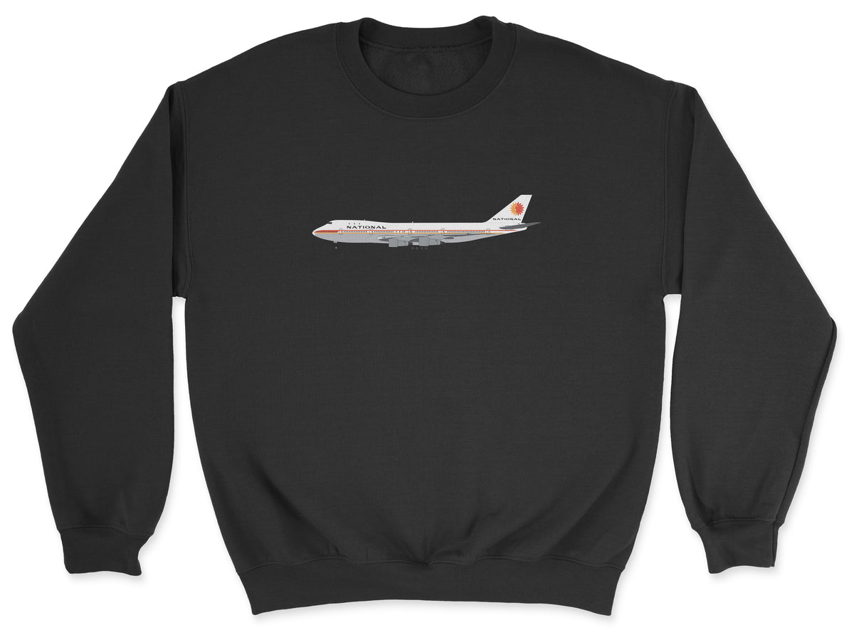 National Airlines Boeing 747 Unisex Sweatshirt - Black