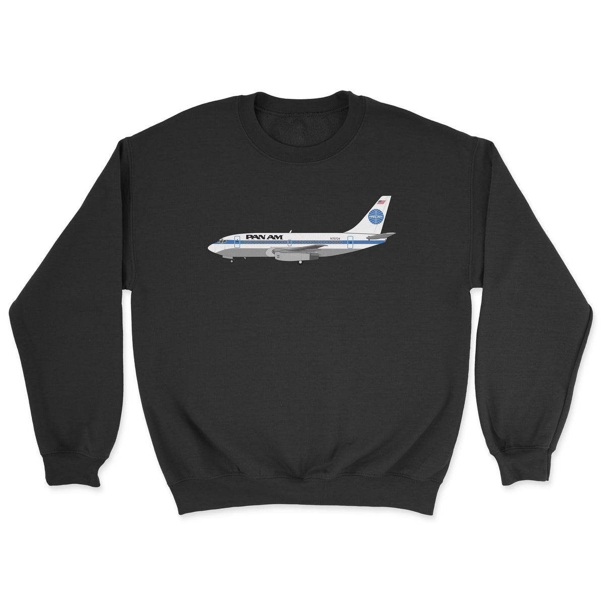 Pan Am Boeing 737 Unisex Sweatshirt - Black