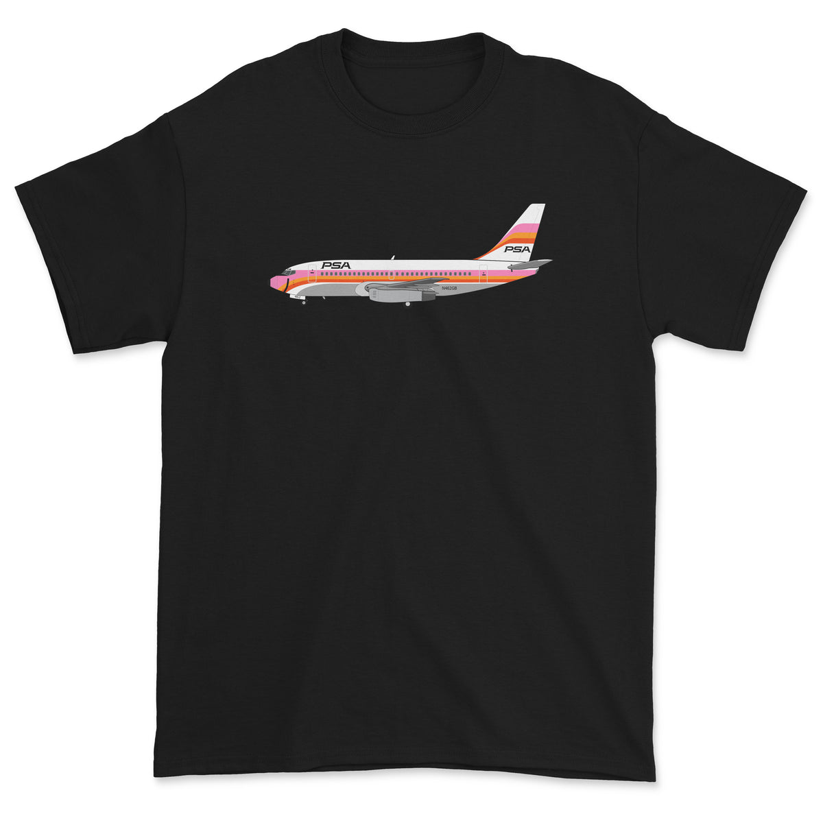 PSA Boeing 737 Unisex T-Shirt - Black