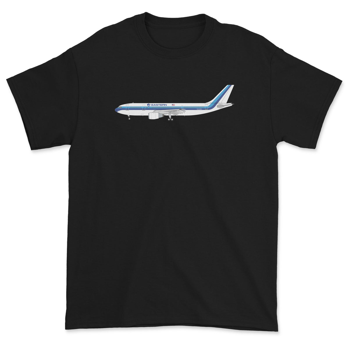 Eastern Airlines Airbus A300 Unisex T-Shirt - Black