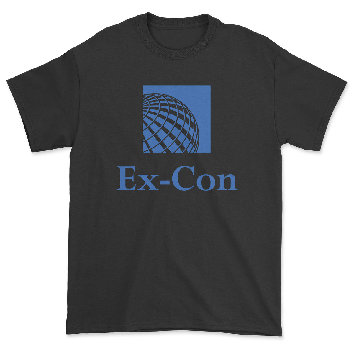 Continental Airlines Ex-Con Unisex T-Shirt - Black