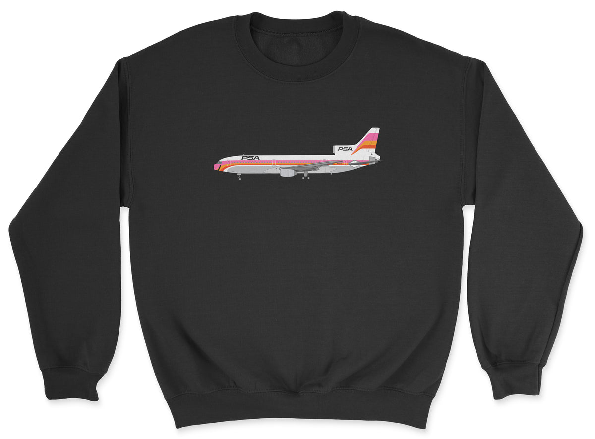 PSA Lockheed L-1011 Tristar Unisex Sweatshirt - Black