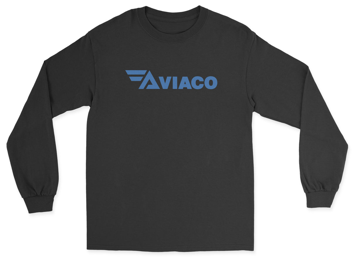 Aviaco Unisex Long Sleeve T-Shirt - Black