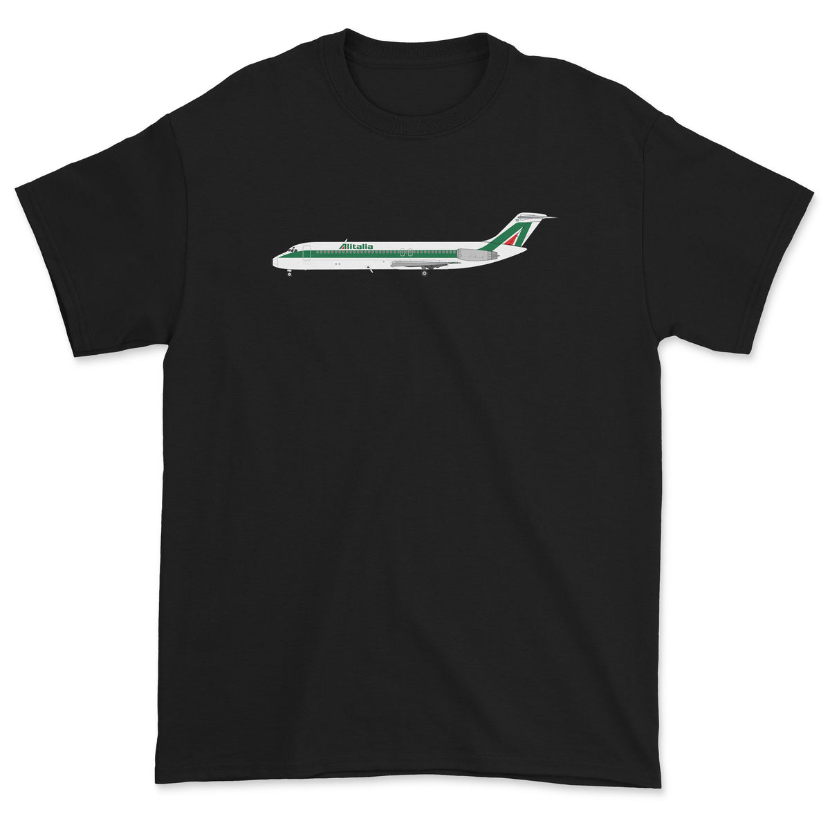 Alitalia McDonnell Douglas DC-9 Unisex T-Shirt - Black
