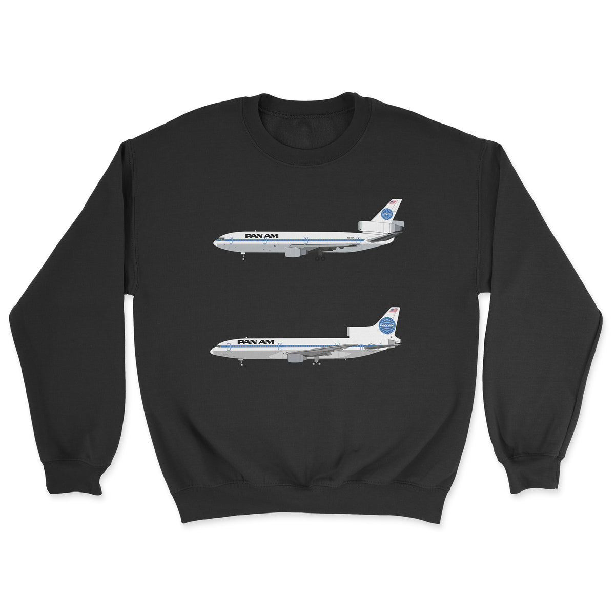 Pan Am DC-10, L1011 Unisex Sweatshirt - Black