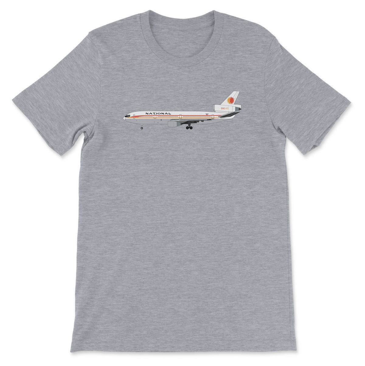 National Airlines McDonnell Douglas DC-10 Unisex T-Shirt - Athletic Heather
