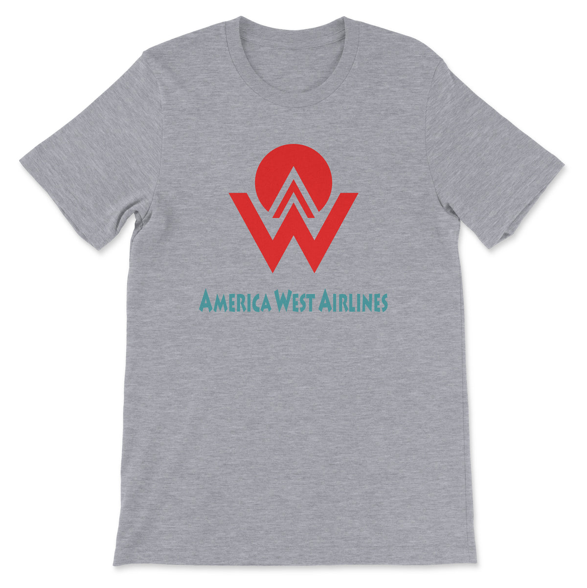 America West Airlines Unisex T-Shirt - Athletic Heather