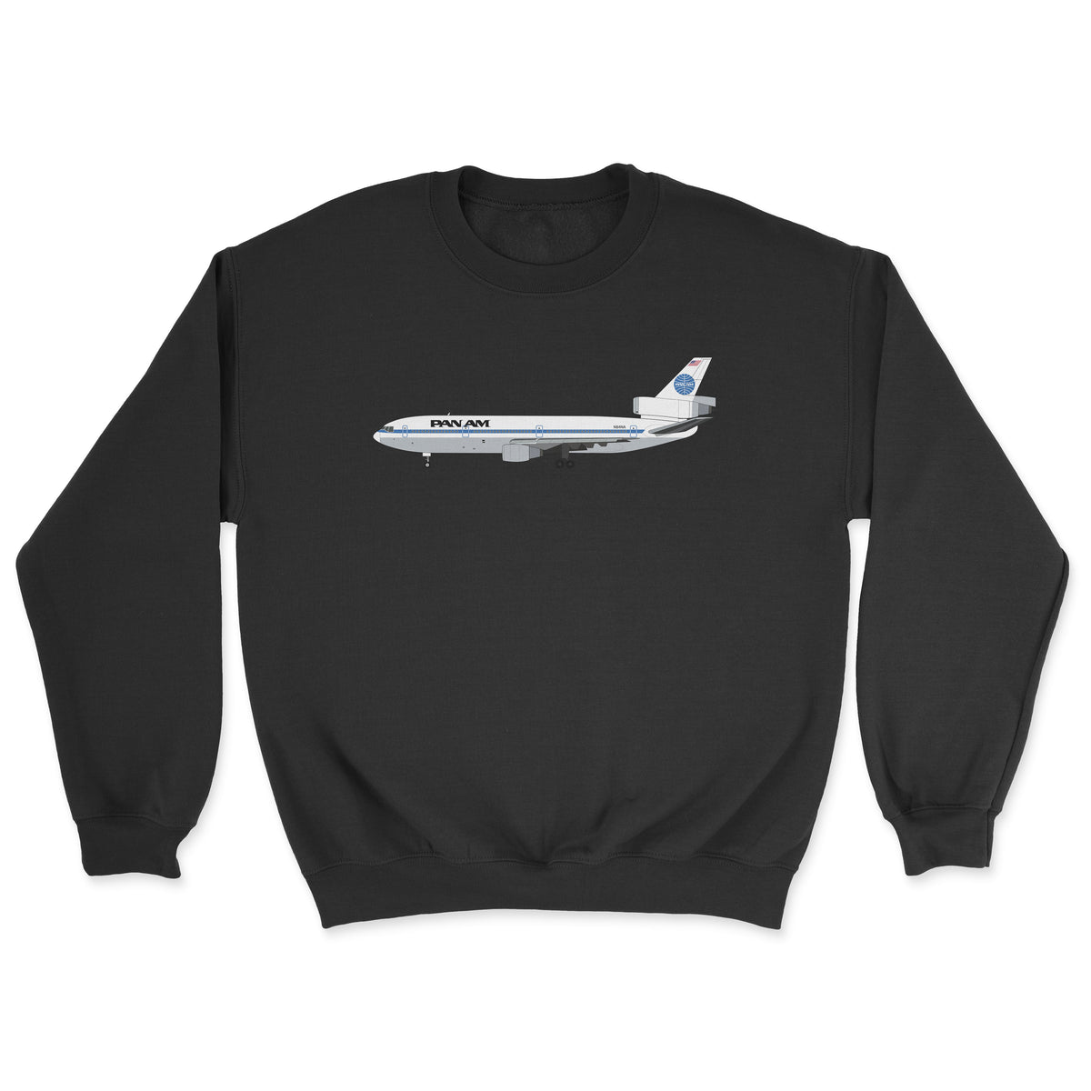 Pan Am McDonnell Douglas DC-10 Unisex Sweatshirt - Black