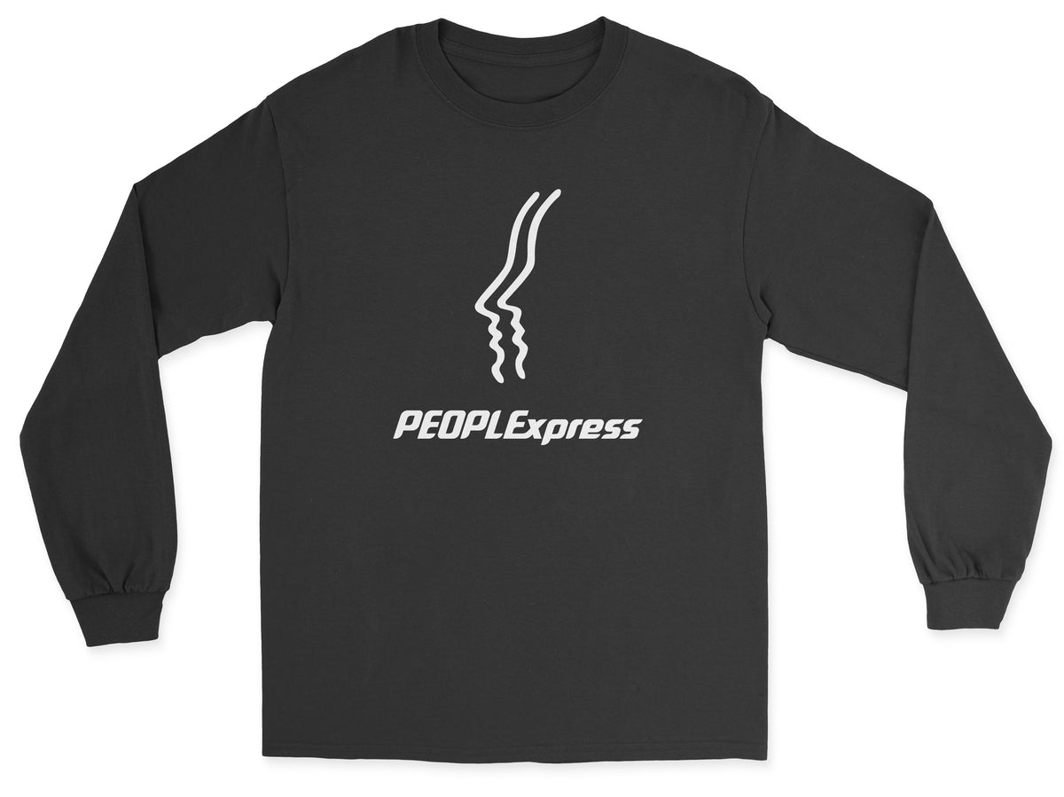 People Express Airlines Unisex Long Sleeve T-Shirt - Black