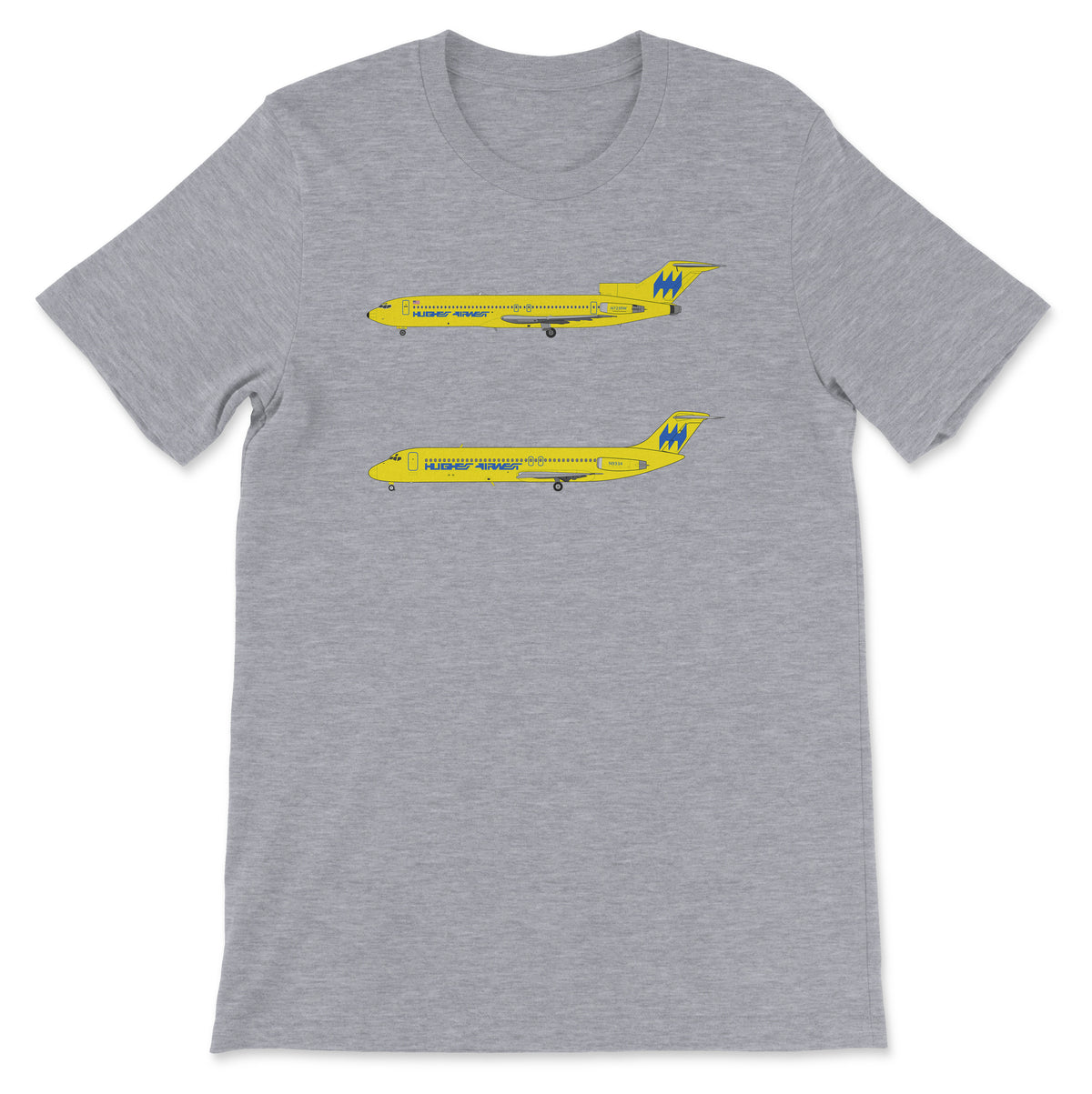 Hughes Airwest B727, DC-9 Unisex T-Shirt - Athletic Heather