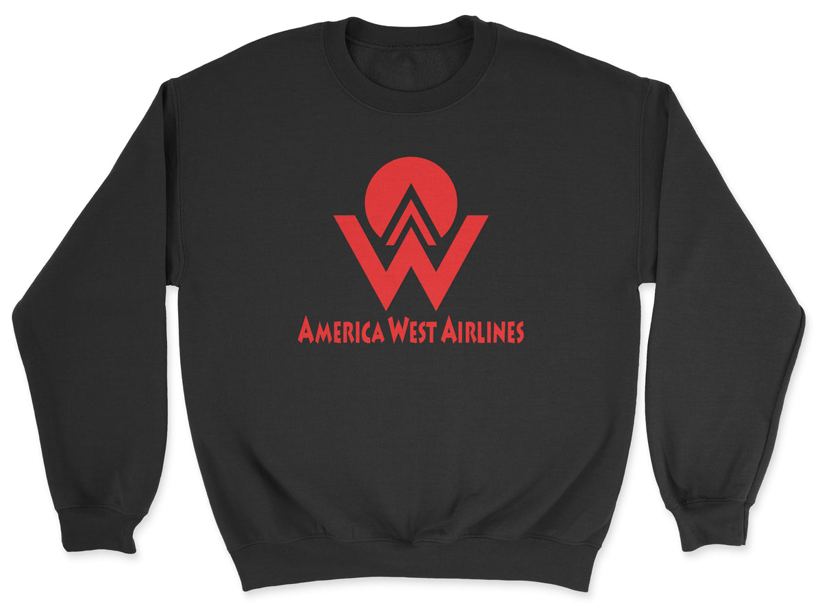 America West Airlines Unisex Sweatshirt - Black