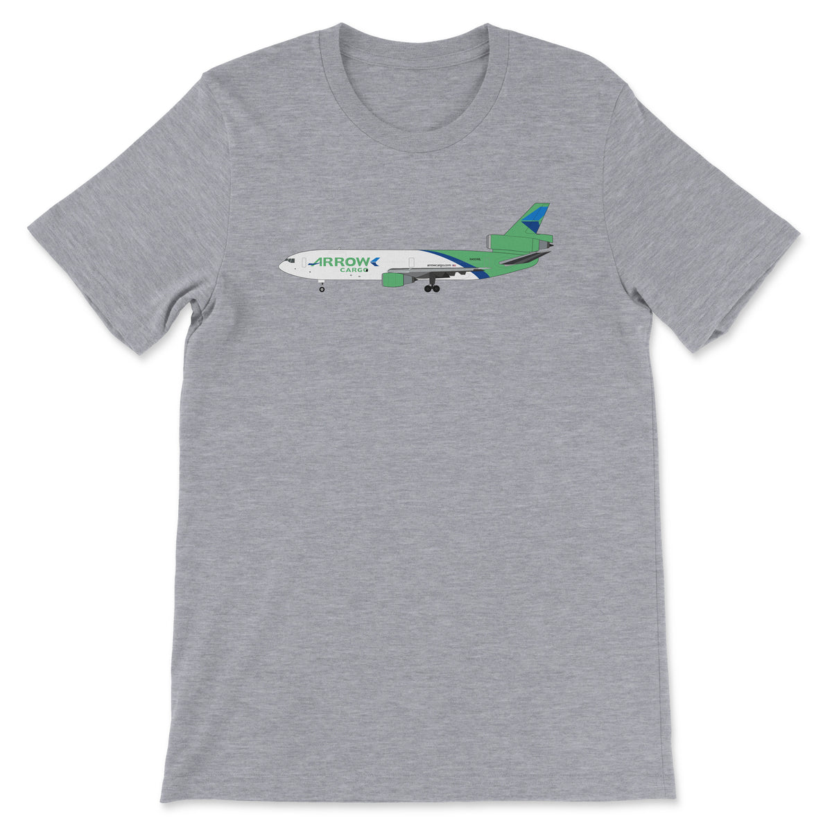 Arrow Cargo McDonnell Douglas DC-10 Unisex T-Shirt - Athletic Heather