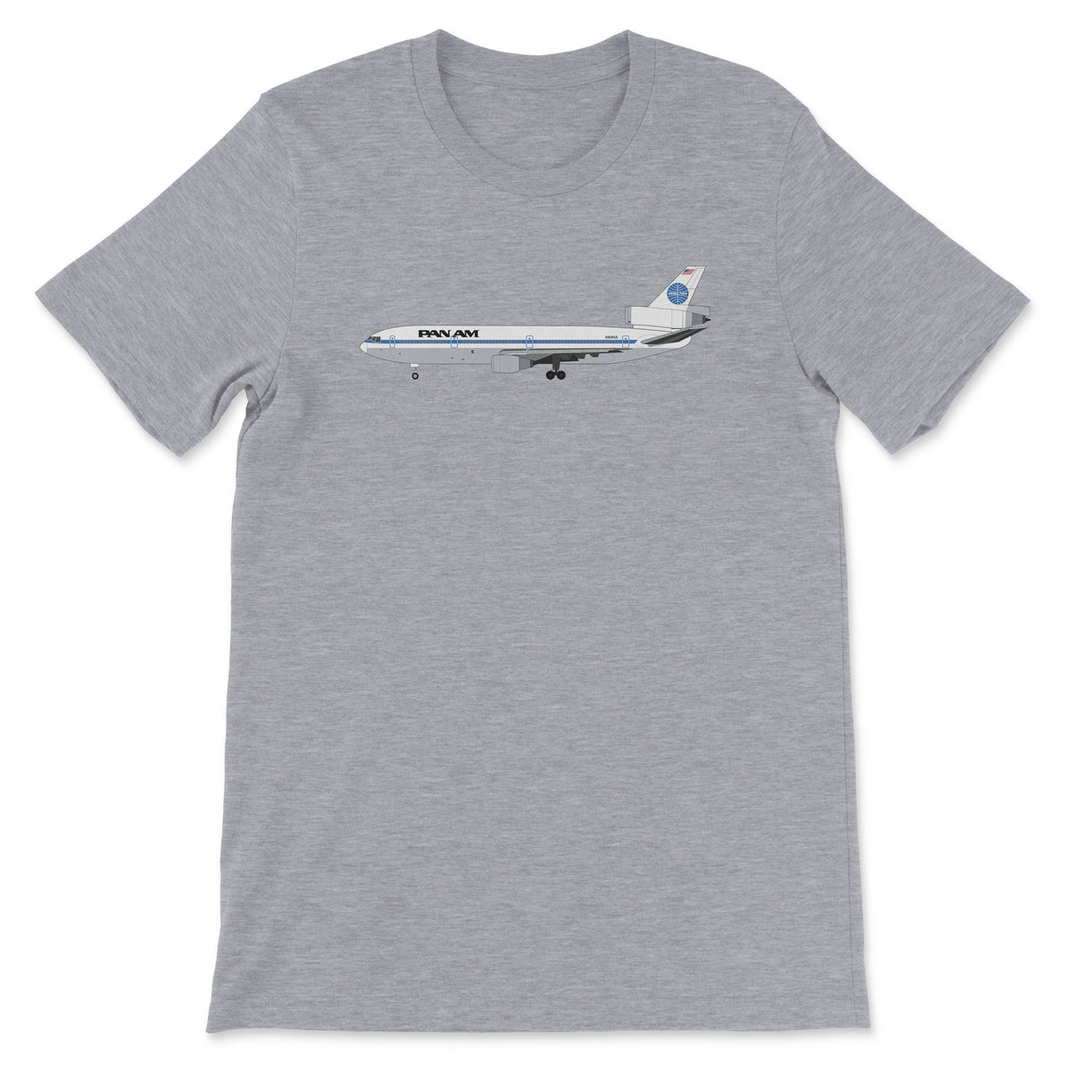 Pan Am Mcdonnell Douglas DC-10 Unisex T-Shirt - Athletic Heather