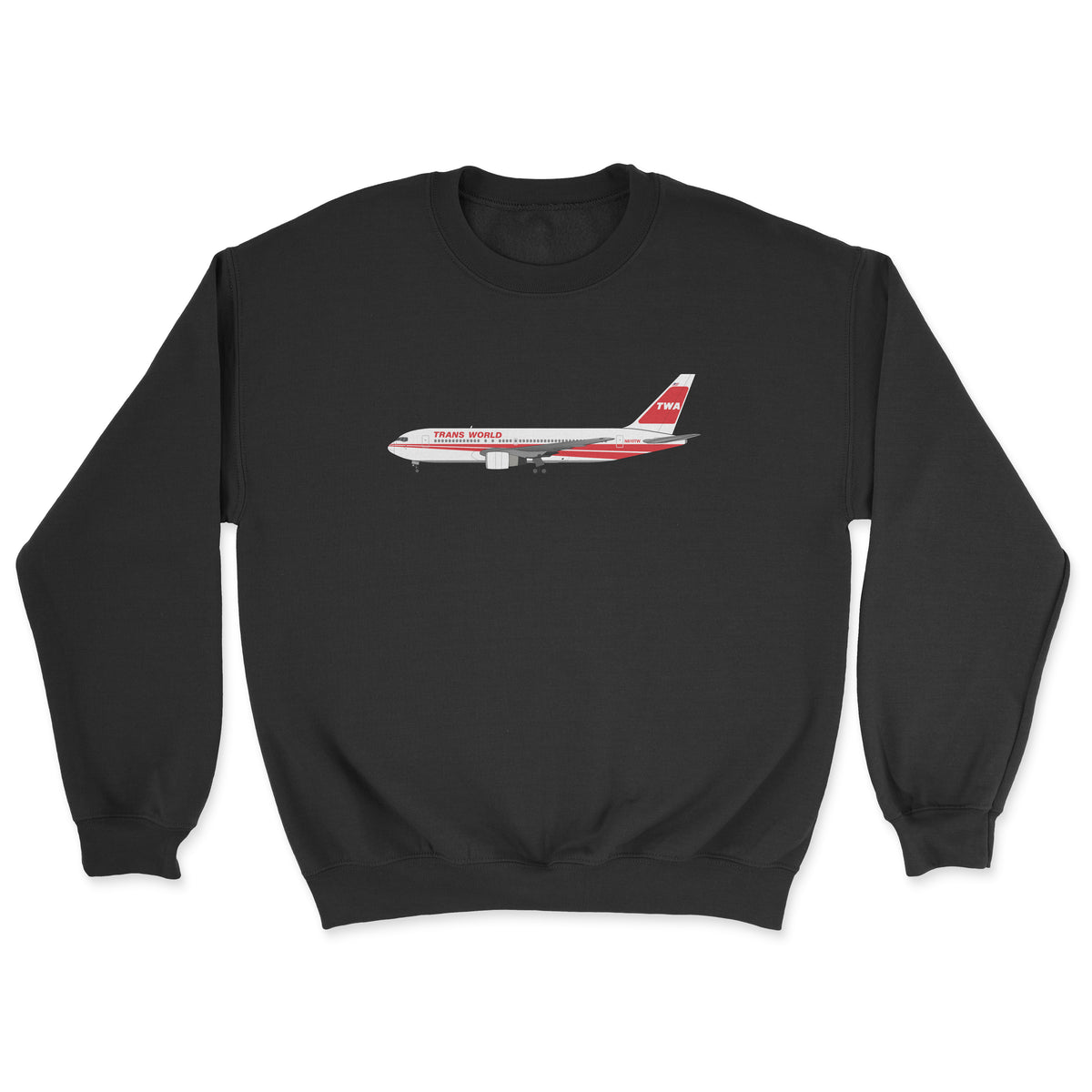 TWA Boeing 767 Unisex Sweatshirt - Black