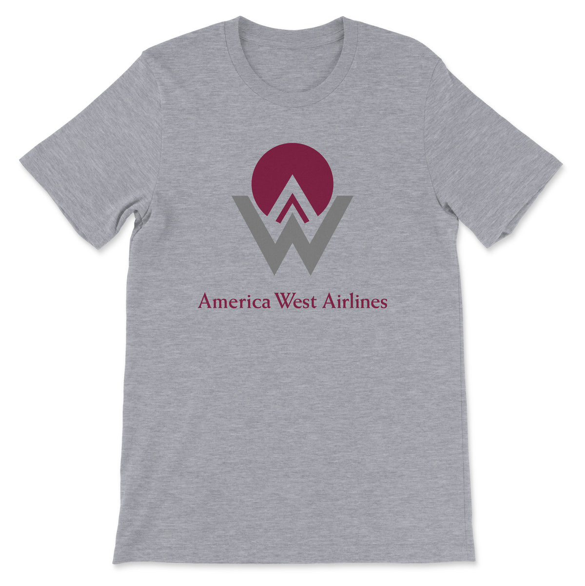 America West Airlines Unisex T-Shirt - Athletic Heather