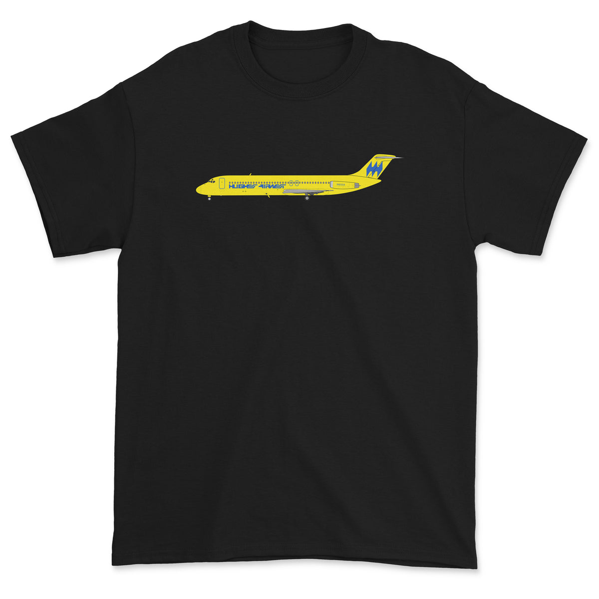 Hughes Airwest McDonnell Douglas DC-9 Unisex T-Shirt - Black