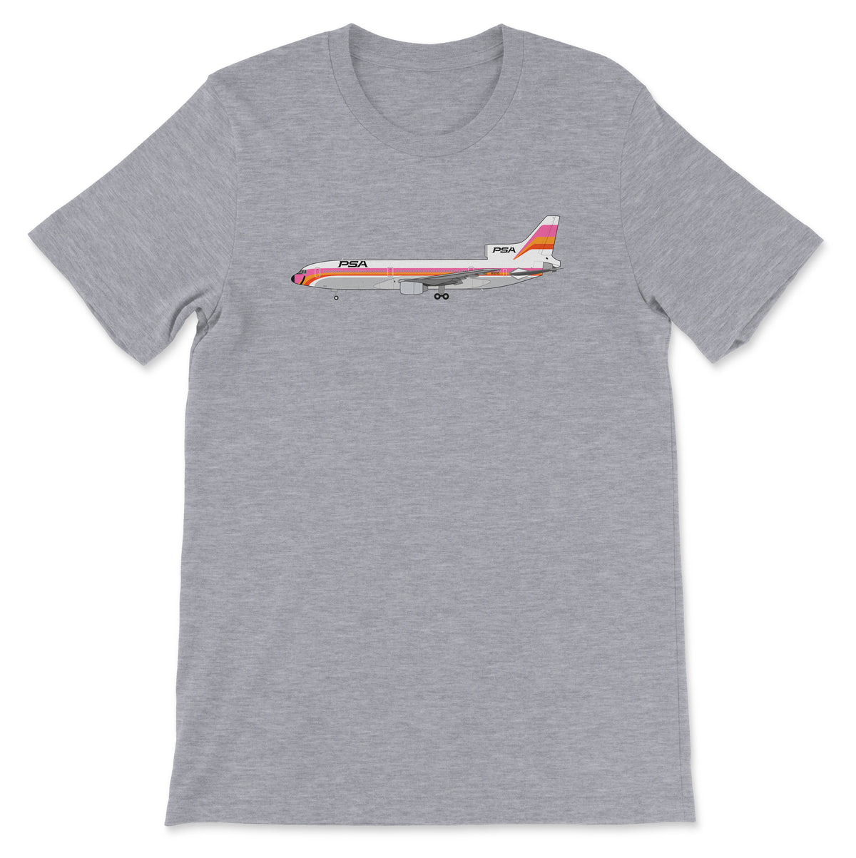 PSA Lockheed L-1011 Tristar Unisex T-Shirt - Athletic Heather