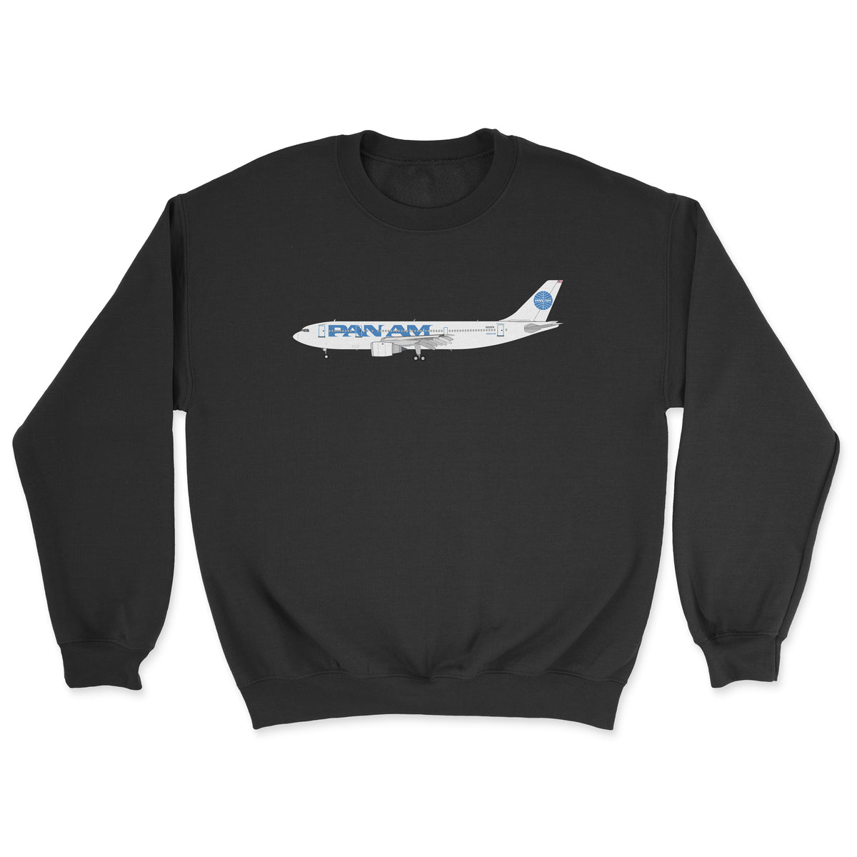 Pan Am Airbus A300 Unisex Sweatshirt - Black