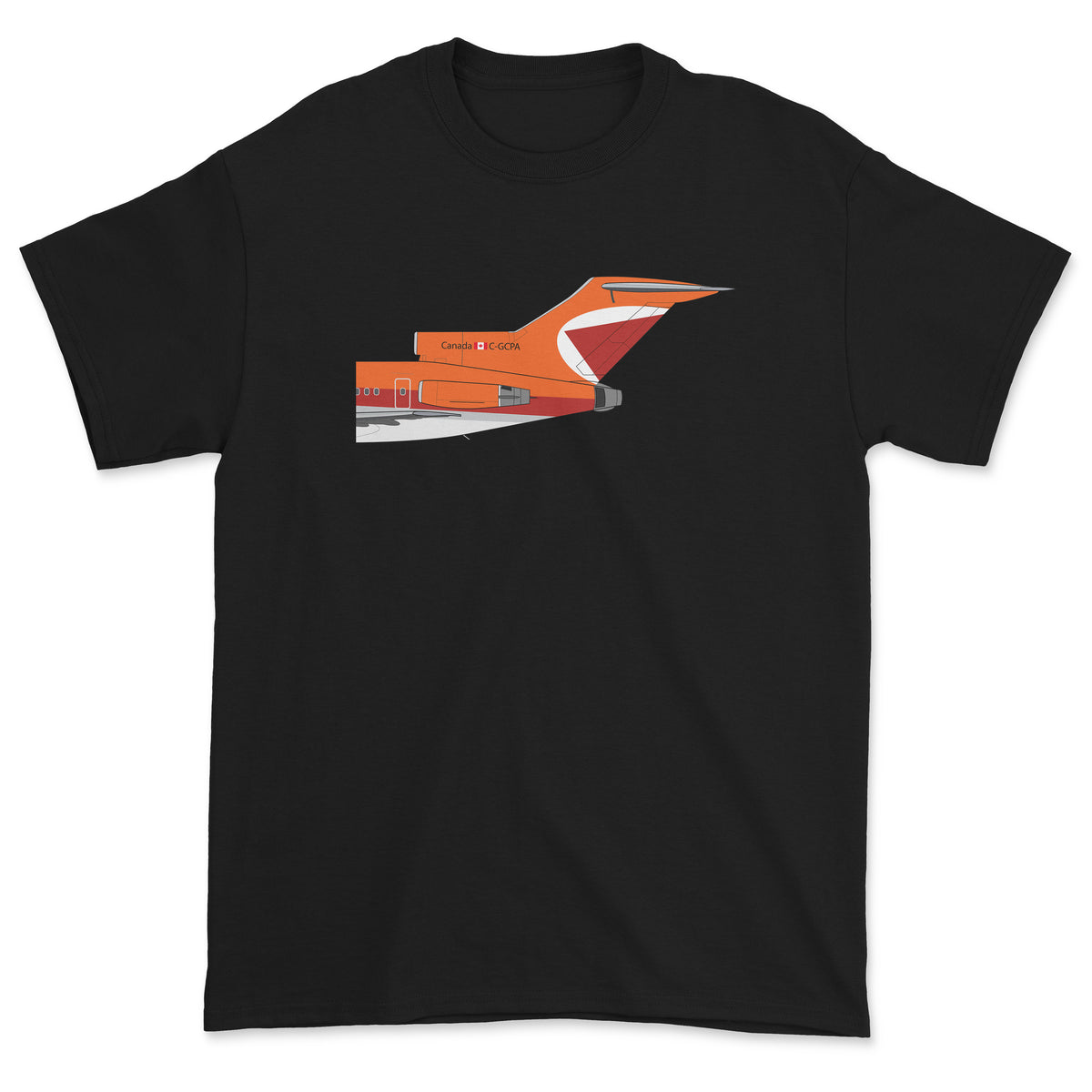CP Air Boeing 727 Tail Section Unisex T-Shirt - Black
