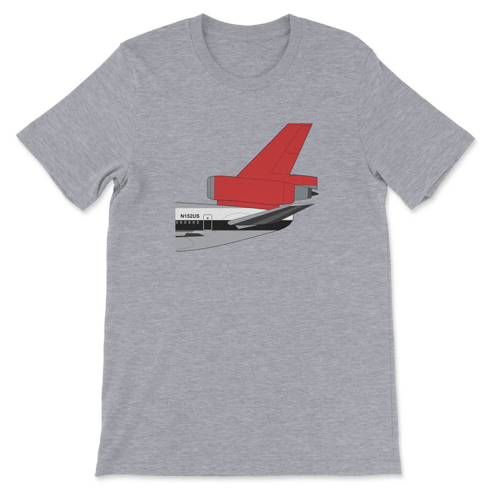 Northwest Orient Airlines McDonnell Douglas DC-10 Tail Section Unisex T-Shirt - Athletic Heather