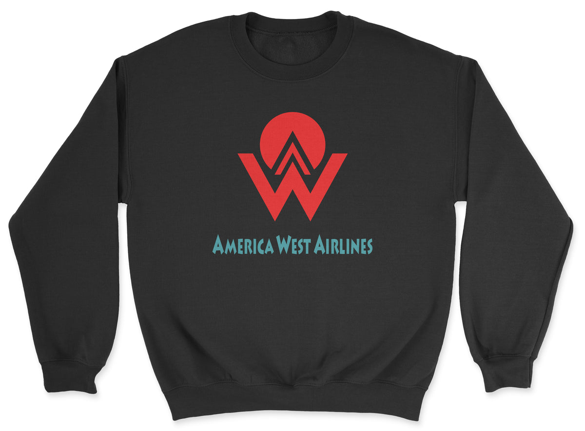 America West Airlines Unisex Sweatshirt - Black