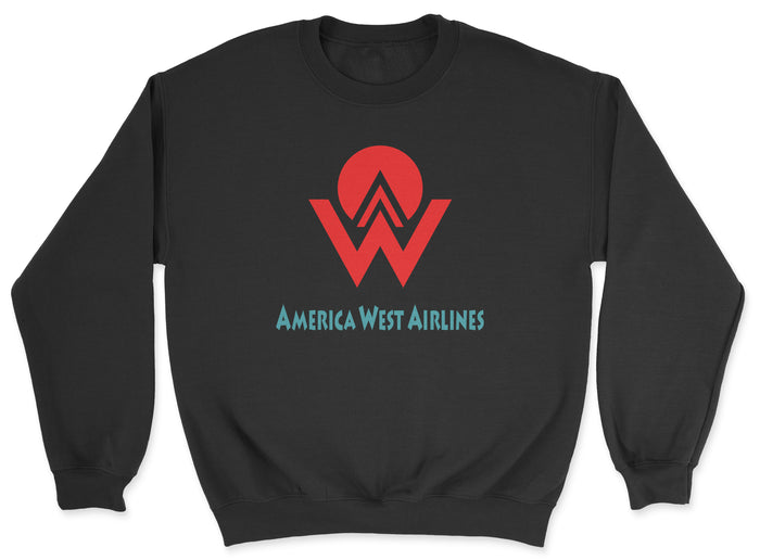 America West Airlines Unisex Sweatshirt - Black