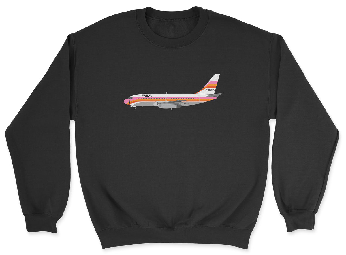PSA Boeing 737 Unisex Sweatshirt - Black