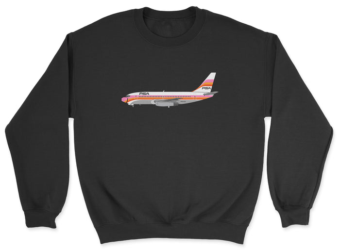 PSA Boeing 737 Unisex Sweatshirt - Black