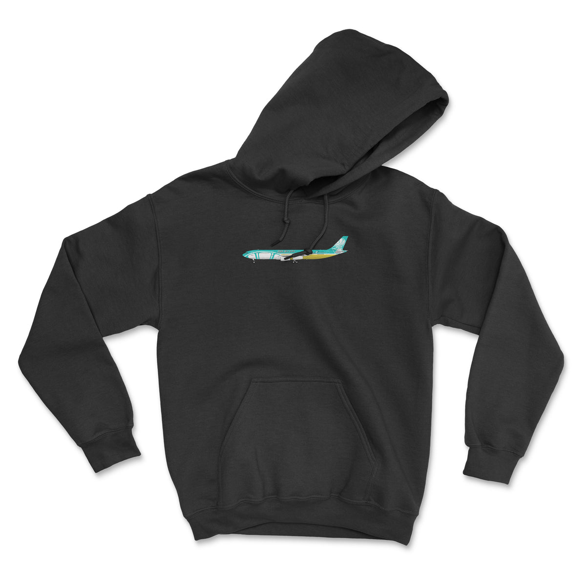 BWIA West Indies Airways Airbus A340 Unisex Hoodie - Black