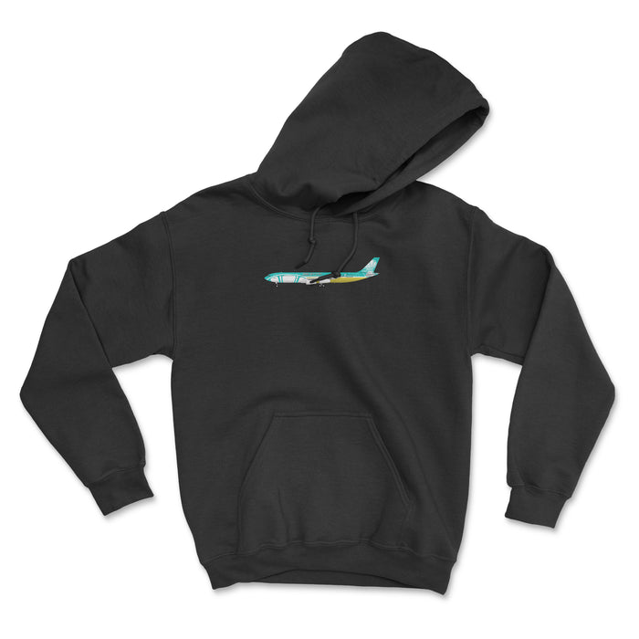 BWIA West Indies Airways Airbus A340 Unisex Hoodie - Black