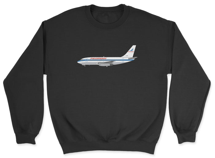 Piedmont Airlines Boeing 737 Unisex Sweatshirt - Black