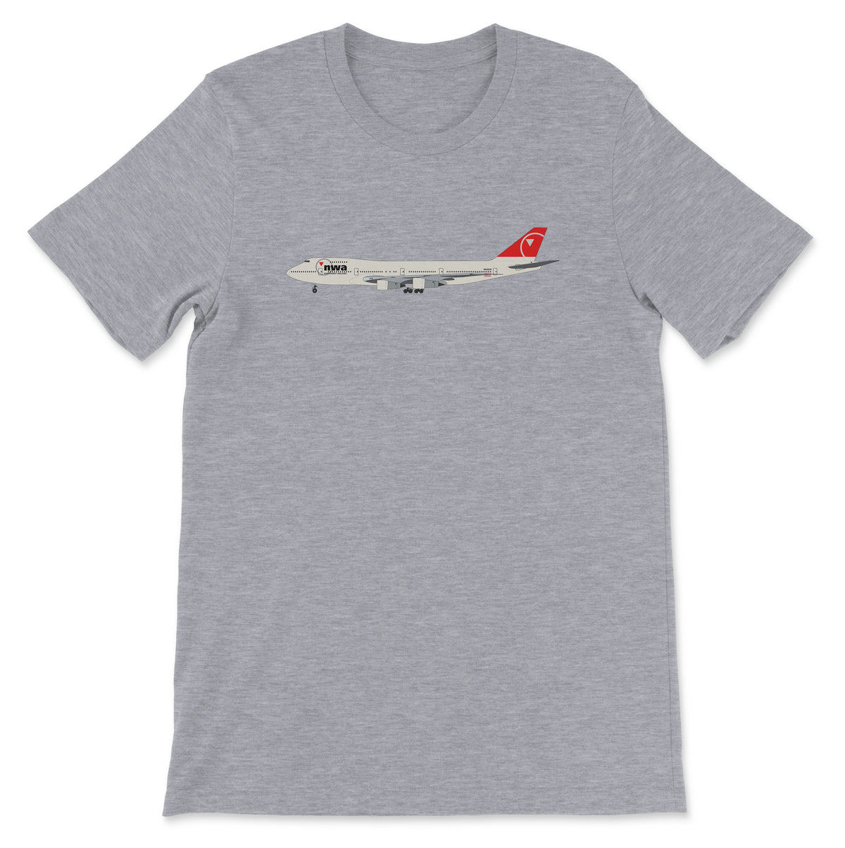 Northwest Airlines Boeing 747-200 Unisex T-Shirt - Athletic Heather
