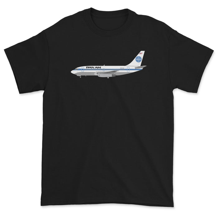 Pan Am Boeing 737 Unisex T-Shirt - Black