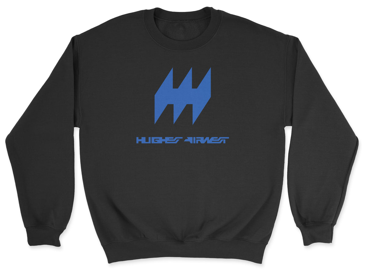 Hughes Airwest Unisex Sweatshirt - Black
