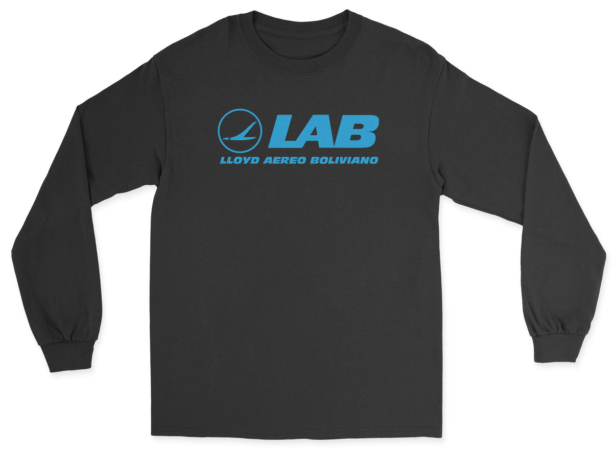 Lloyd Aéreo Boliviano LAB Unisex Long Sleeve T-Shirt - Black