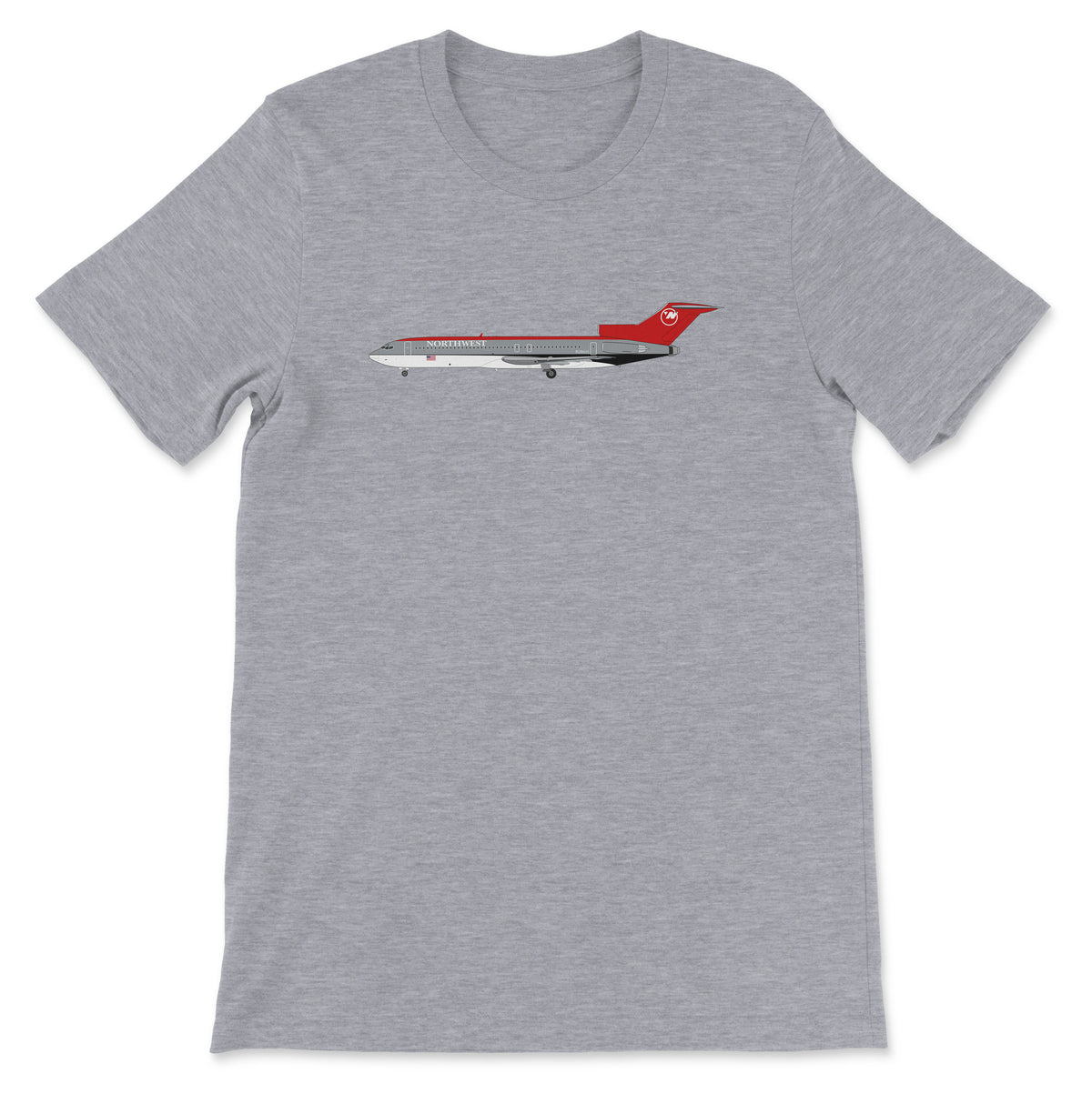 Northwest Airlines Boeing 727 Unisex T-Shirt - Athletic Heather
