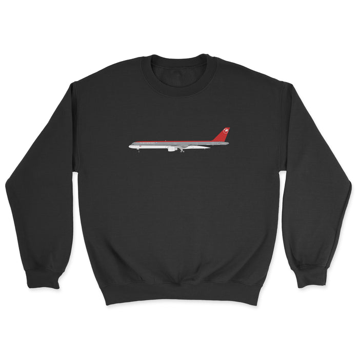 Northwest Airlines Boeing 757 Unisex Sweatshirt - Black