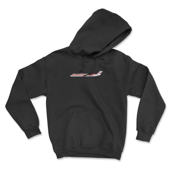 Frontier Airlines McDonnell Douglas MD-80 Unisex Hoodie - Black