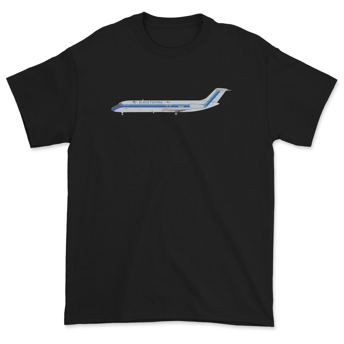 Eastern Airlines DC-9 Unisex T-Shirt - Black