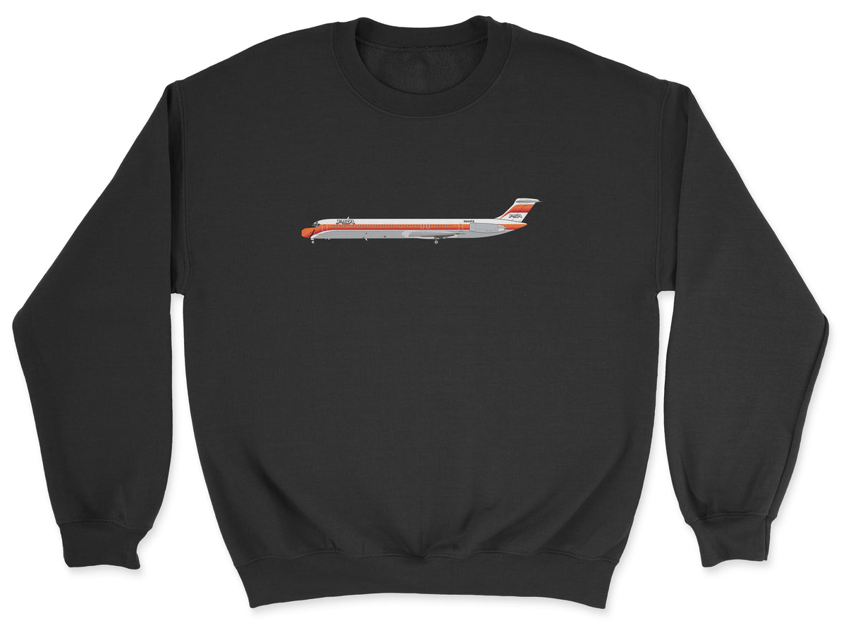 PSA McDonnell Douglas MD-80 Unisex Sweatshirt - Black
