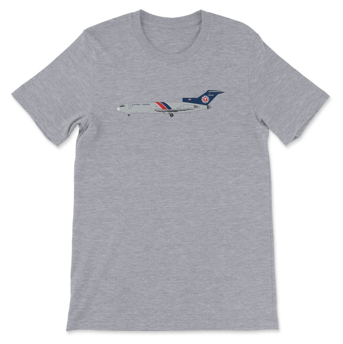 Flying Tigers Boeing 727 Unisex T-Shirt - Athletic Heather