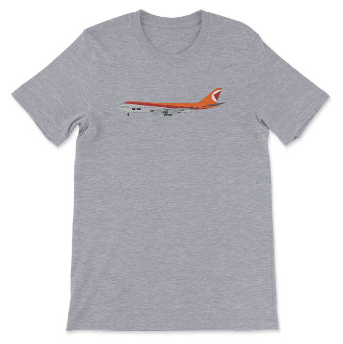 CP Air Boeing 747 Unisex T-Shirt - Athletic Heather