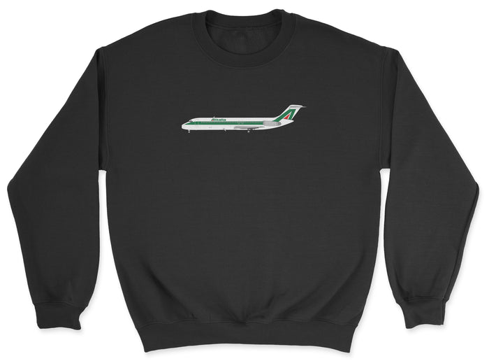 Alitalia McDonnell Douglas DC-9 Unisex Sweatshirt - Black