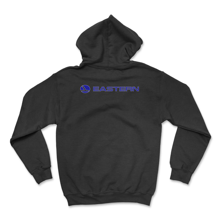 Eastern Airlines Unisex Hoodie printed on the back - Black