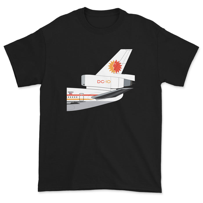 National Airlines McDonnell Douglas DC-10 Tail Section Unisex T-Shirt - Black