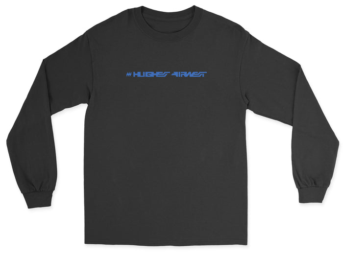 Hughes Airwest Unisex Long Sleeve T-Shirt - Black