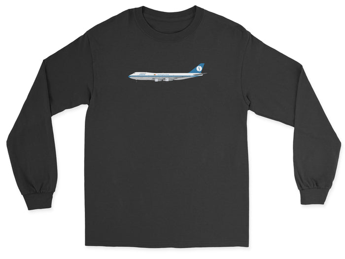 Sabena Boeing 747 Unisex Long Sleeve T-Shirt - Black