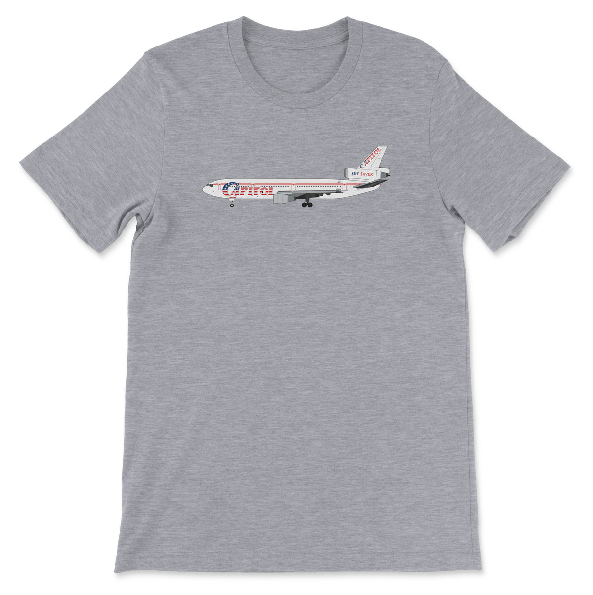 Capitol Air McDonnell Douglas DC-10 Unisex T-Shirt - Athletic Heather
